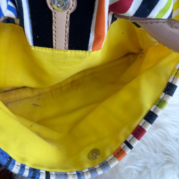 Juicy Couture Maeve crazy for couture messenger Bag with Vibrant Stripes - Picture 8 of 12